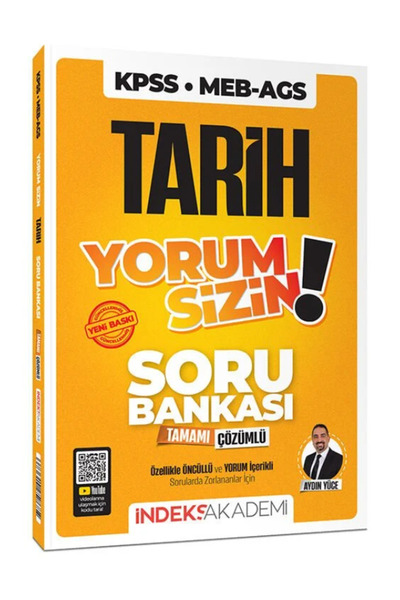 İndeks Akademi Yayıncılık İndeks Akademi 2026 KPSS MEB-AGS Tarih Yorum Sizin ...