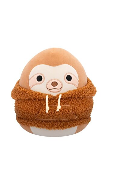 Squishmallows Sherman the Sloth Plush Toy with Woolen Hoodie, 20 cm