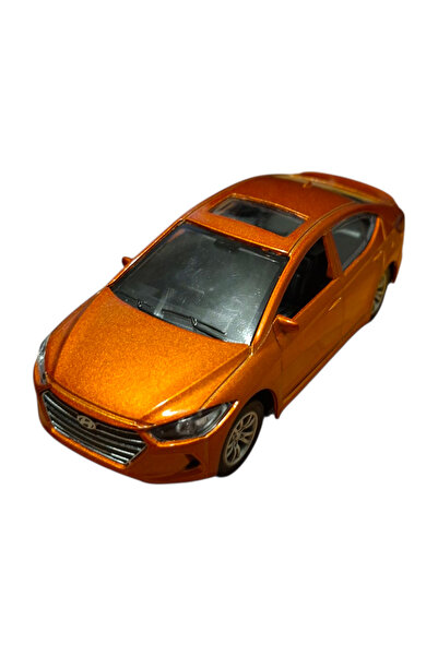 Vision XXI Hyundai Elantra Car, Metal Model, Diecast, 1:32, Spring Mechanism, 12 cm, Orange
