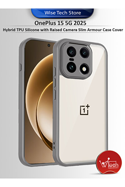 Wtech OnePlus 15 5G 2025 Hybrid TPU Silicone with Raised Camera Slim Armour Case Cover