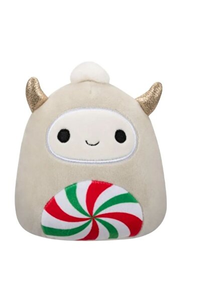 Squishmallows Jucarie de plus Squishmallows, Christmas Squad, Grey Yeti with Peppermint Swirl Belly, 20 cm