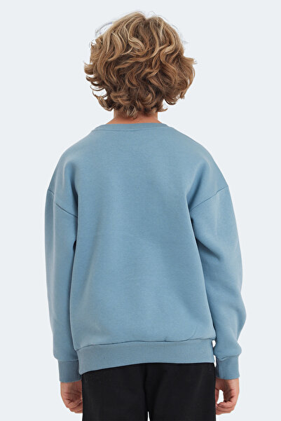 Slazenger Logan Unisex Children's Blue Sweatshirt