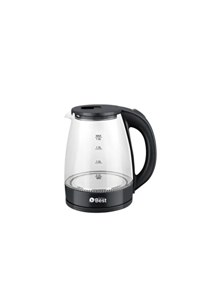 Techno Best Glass Kettle - 1.8 L (220-240V, 50-60Hz, 1500W) - BGK-004