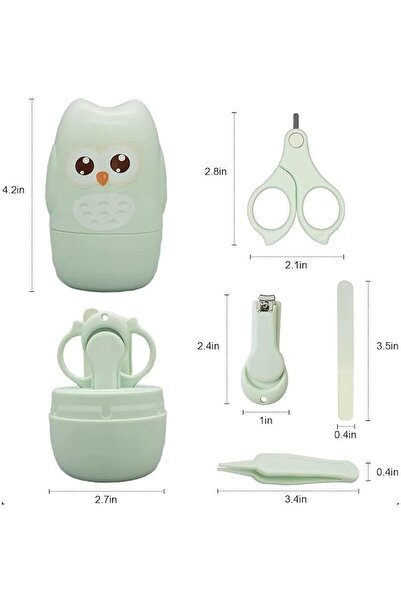 Generic Mikakoz 4-in-1 Baby Nail Care Kit (Green)