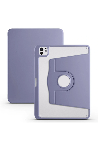 one depot only for quality life حافظة iPad Pro 11 2024 مع حامل قابل للدوران مع حجرة قلم حراري