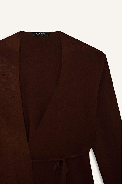 DeFacto Regular Fit V Neck Tie Detail Knitwear Cardigan G3747Ax25Wn