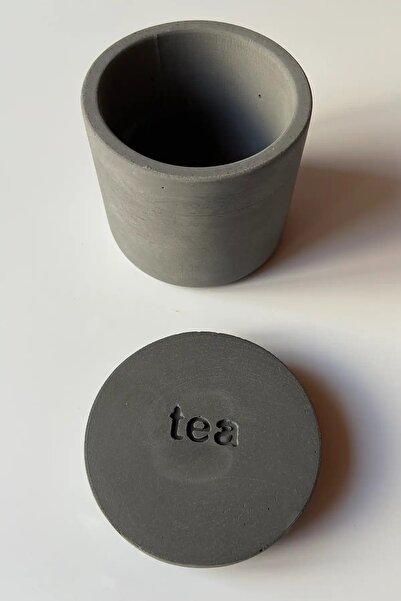 sin istanbul Concrete Tea Box with Lid Anthracite
