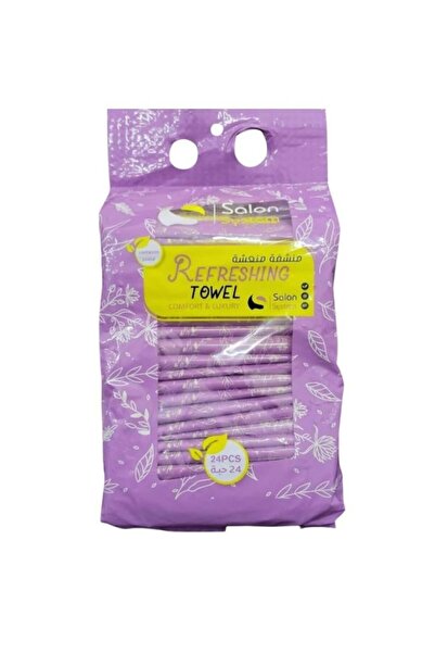 Salon System Refreshing Towel – Lavender Scent, 24 Pieces