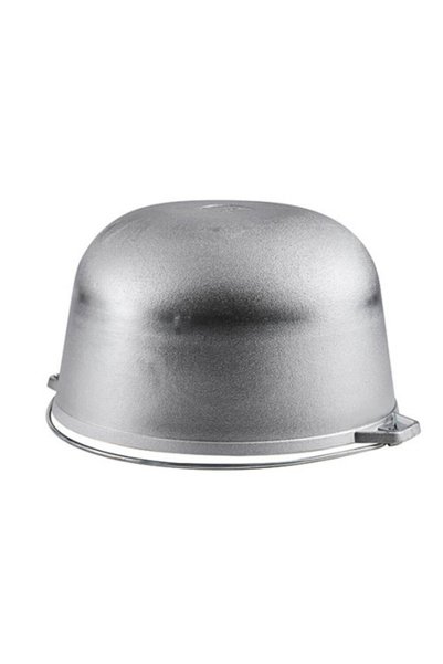 Inteliced Ceaun Aluminiu Alimentar 10L cu Capac, Inteliced® – Turnat in Matrite de Racire, Fund Plat Gros