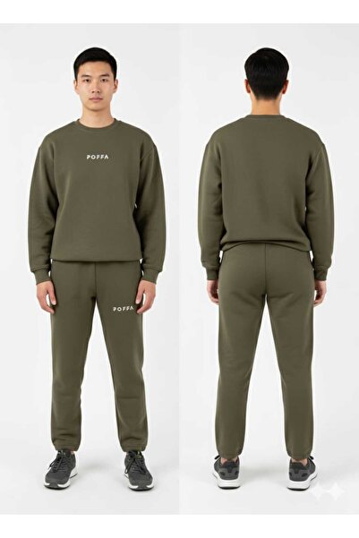 Foffacollection Unisex Trend Eşofman Takımı | 3 İplik Rahat Kesim Sweat & Alt Takım | Spor Günlük