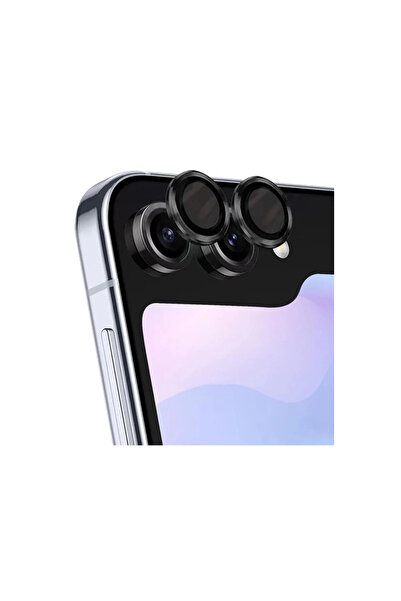 Marsilyan Samsung Galaxy Z Flip 5 Valdez Metal Camera Lens - Black