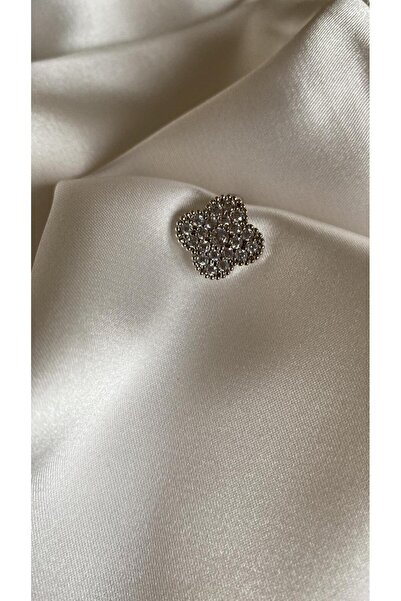 MAROMA ACCESSORİES GÜMÜŞ YONCA MODEL EAR CUFF - SIKIŞTIRMALI KIKIRDAK KÜPESİ