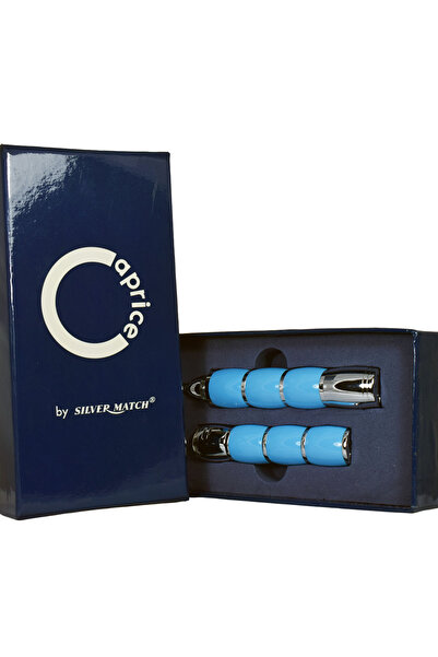 Caprice Set cadou Silver Match - pix și brichetă (Pink / Bleu)
