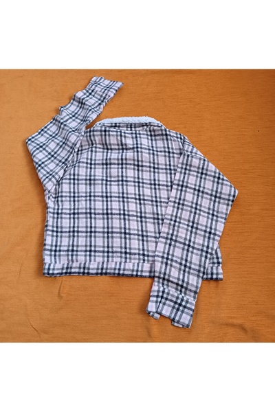MODA Plaid Lumberjack Crop Shirt