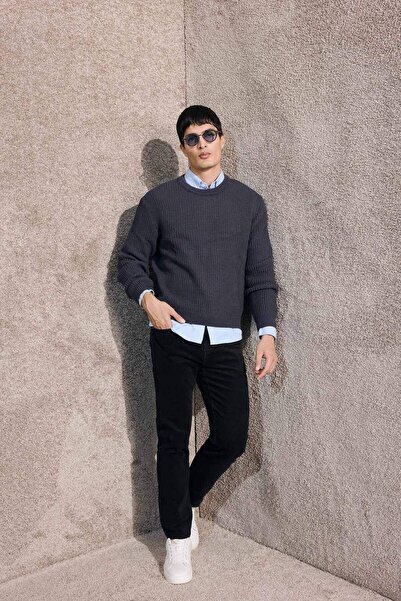 DeFacto Regular Fit Corded Fabric Velvet Trousers F3800Ax25Au