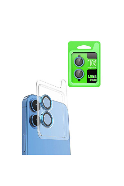 Marsilyan iPhone 16 Raze Metal Camera Lens - Navy Blue