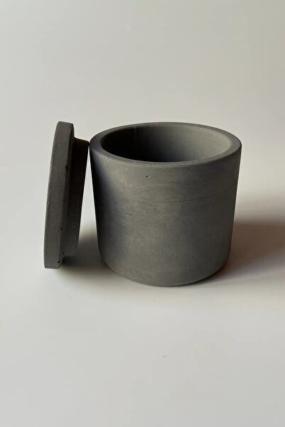 sin istanbul Concrete Tea Box with Lid Anthracite