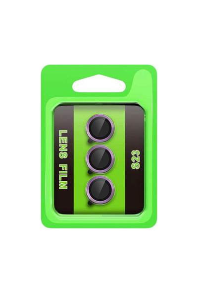 FREEDOM STOREE عدسة الكاميرا المعدنية سامسونج جالاكسي S23 ريز - بنفسجي