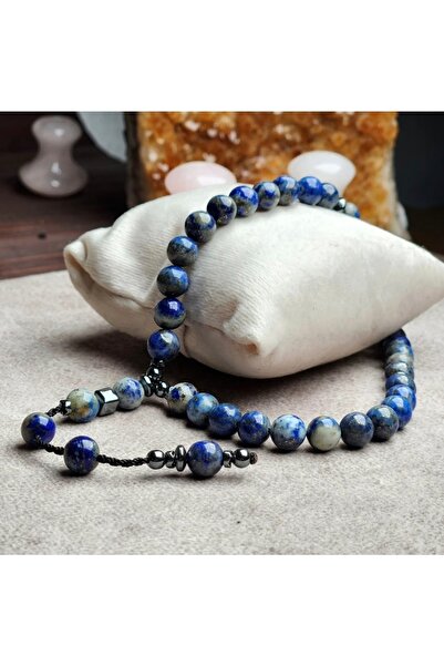 Altınsoy collection %100 Doğal Lapis Lazuli Taşı Tesbih Sistem Kamçılı