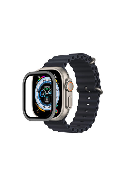 Marsilyan Watch Ultra 49mm Aluminum Case Glass Screen Protector - Gray