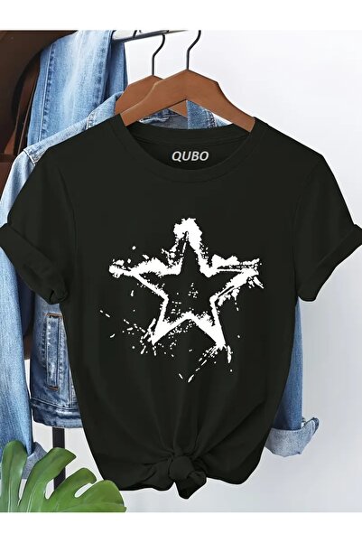 qubo sportswear & company Tricou cu mânecă scurtă, unisex, oversize, din bumb...