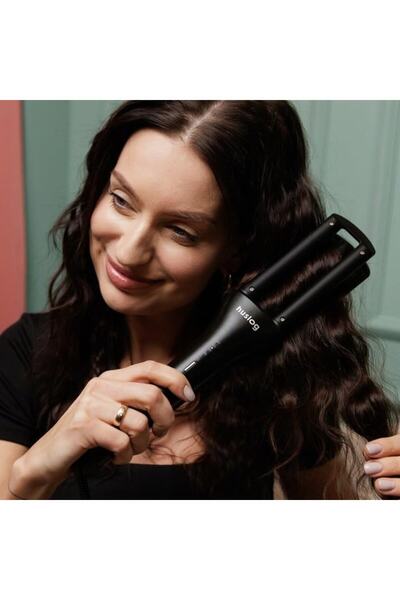 Huslog Multifunctional Curling Iron 100W, 160–210°C, Black-Silver