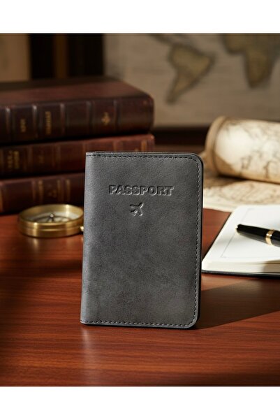 Gempo Vegan Leather Credit Card Holder Passport Case with Money Compartment Passport Holder