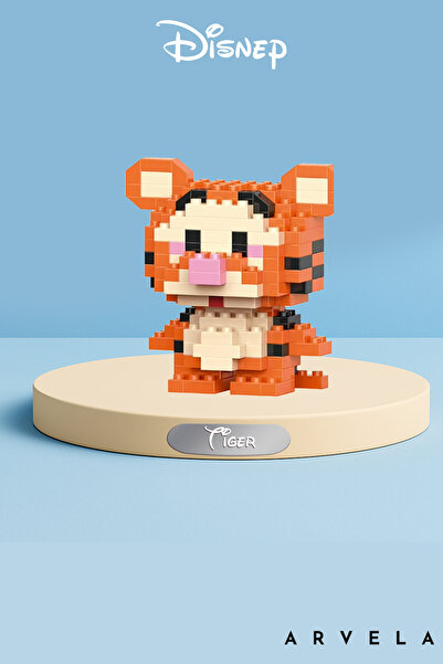 Arvela Tiger Mini Blok Oyuncak – Kaplan Figür – Mikro Blok Koleksiyon Oyuncağı