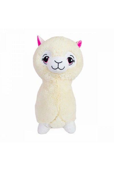 OEM Jucarie de plus Lama cea pufoasa, Alb, 50 cm