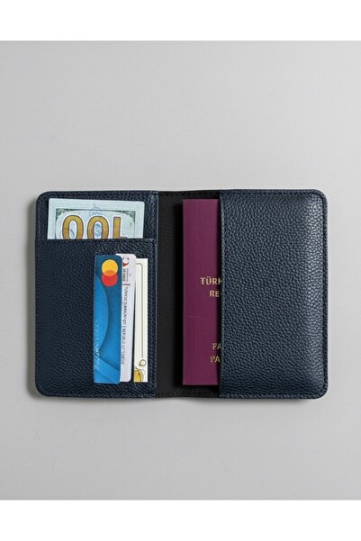 Gempo Vegan Leather Credit Card Holder Passport Case with Money Compartment Passport Holder