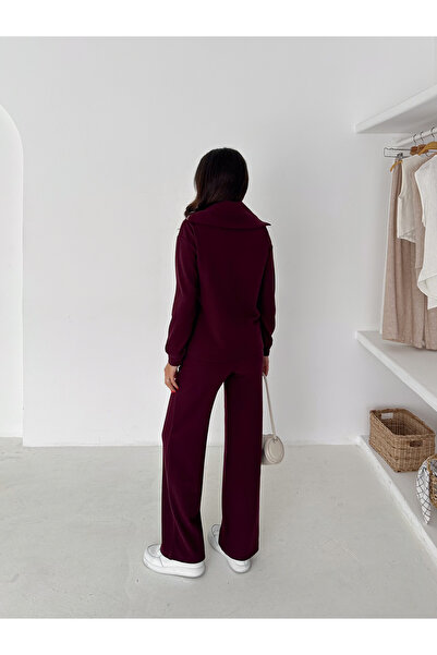 TheyYou Σετ Γυναικεία Φόρμα Αθλητικής Φόρμας από Υφασμάτινο Υλικό Σελανίκης | Γυναικείο πλεκτό αθλητικό κοστούμι | Σετ Άνετη Εφαρμογή με φερμουάρ