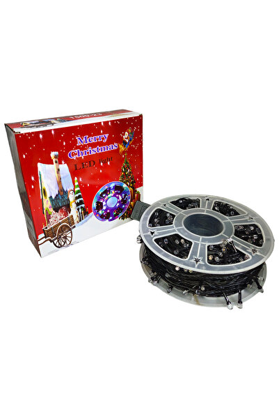 Led Christmas light installation, 100 m, 500 LEDs, indoor/outdoor, 8 games