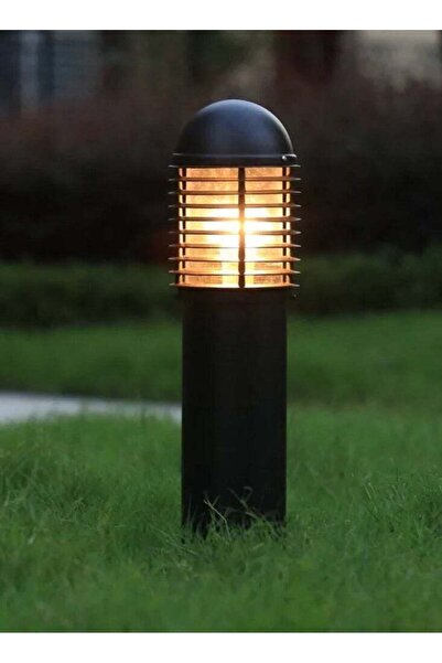 GENERIC4 عمود إنارة للحديقة الخارجية، أسود، طول 60 سم