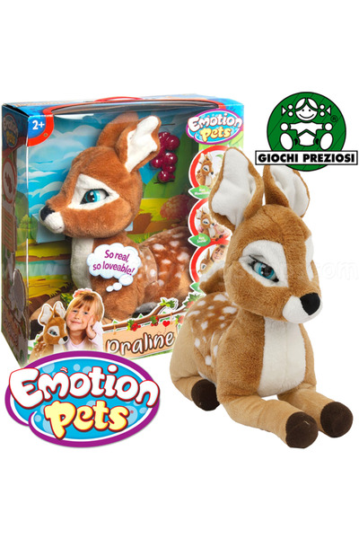 GIOCHI PREZIOSI Interactive Plush Toy Deer Praline Emotion Pets Cry