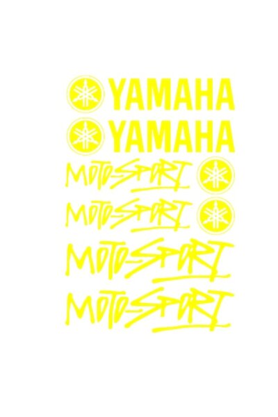 Oracal Set 10 Stickere Yamaha, galben
