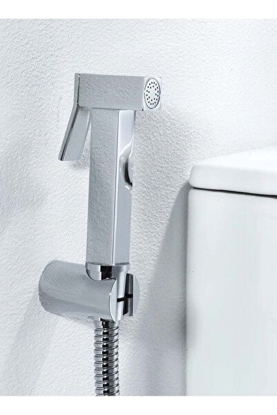 Generic Bidet (Shattaf) Sprayer Head with Shiny Chrome Hose