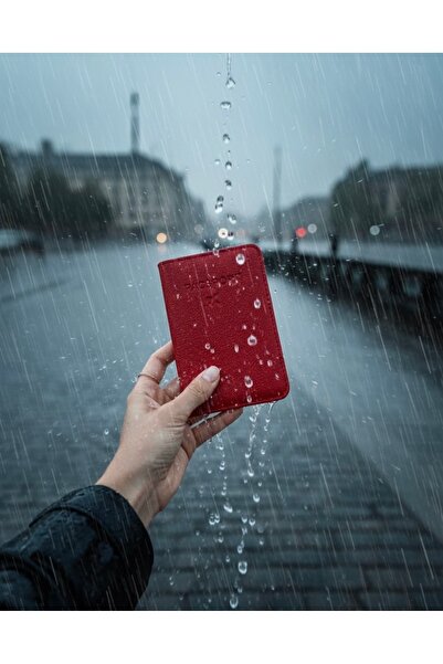 Gempo Vegan Leather Credit Card Holder Passport Case with Money Compartment Passport Holder