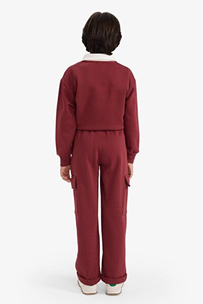 DeFacto Boy's Loose Fit Cargo Pocket Pack Elastic Waist Sweatpants G5372A825Wn