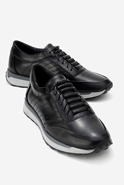 maximoda Genuine Leather, Elastic Laceless Casual Inner and Outer Leather Men's Shoes