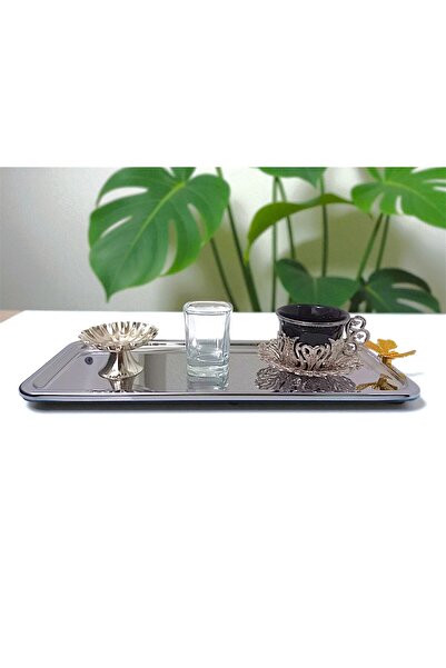 E orient Coffee Presentation Set – Coffee Cup, Water Glass, Turkish Delight Bowl and Tray - Damat Coffee Set
