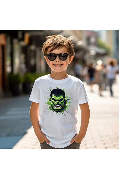 matelio Hulk Smash Kids T-Shirt Explosive Green