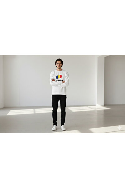 Bulvar Lee Men's Romania Printed Cotton Sweatshirt