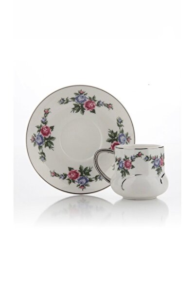 Kosova Çırağan Home Yeni Tasarım Gümüş Kahve Fincan Takımı