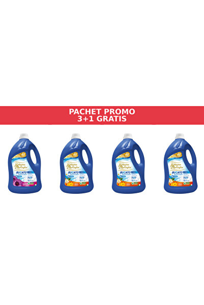 Schiuma di Marsiglia PROMO PACKAGE 3+1 – BUCATO AMETHYST ROSA & ORANGE NARCISO – 4 x 5L