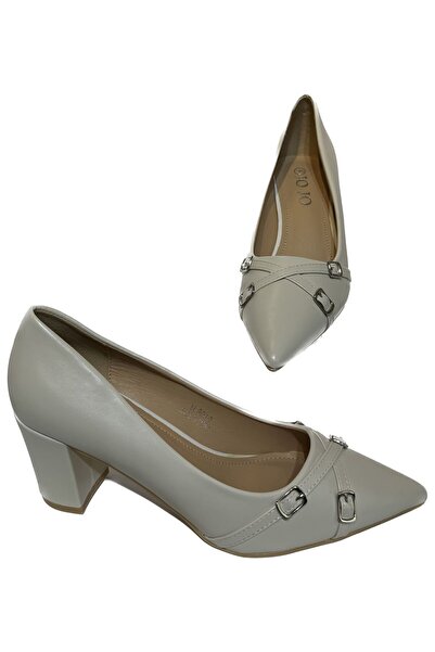 JOJO Women's shoes with a wide, comfortable heel, matte leather, and an elegant front design.