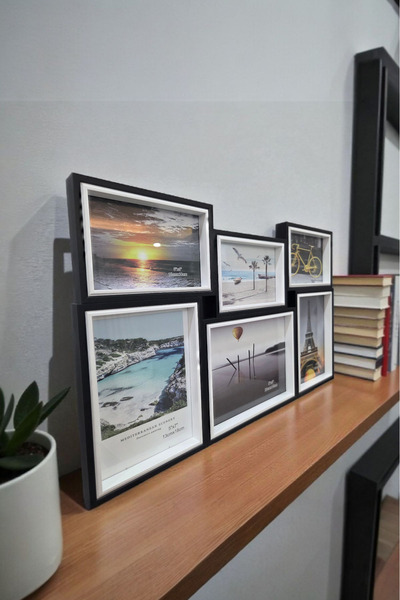 BSP 6 LI ÇOKLU RESİM ÇERÇEVESİ (3AD.15*10 YATAY 2AD.13*18 DİKEY 1AD 20*15 DİKEY)