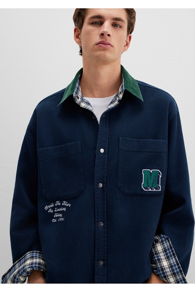 Mavi Double-Sided Loose Fit (Loose and Comfortable Fit) Shirt.