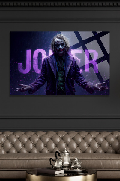 TAULART Εξαιρετικό Γυάλινο Πίνακα Σχεδίασης Τζόκερ Υπερζωντανά Χρώματα Άθραυσ...