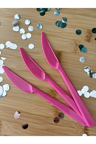 Öztürkpartievi Plastic Knife 25 Pieces Pink