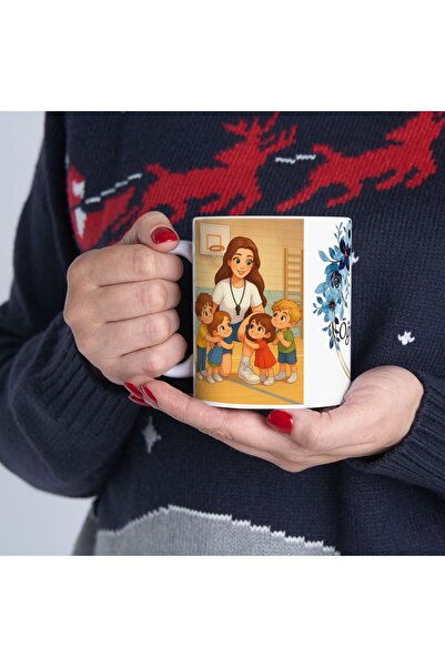 sıradışıhediyem Teacher's Day Mug Cup Teacher's Special Mug Cup Dear Teacher Mug Cup